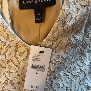 Beautiful white NWT Lane Bryant dress.